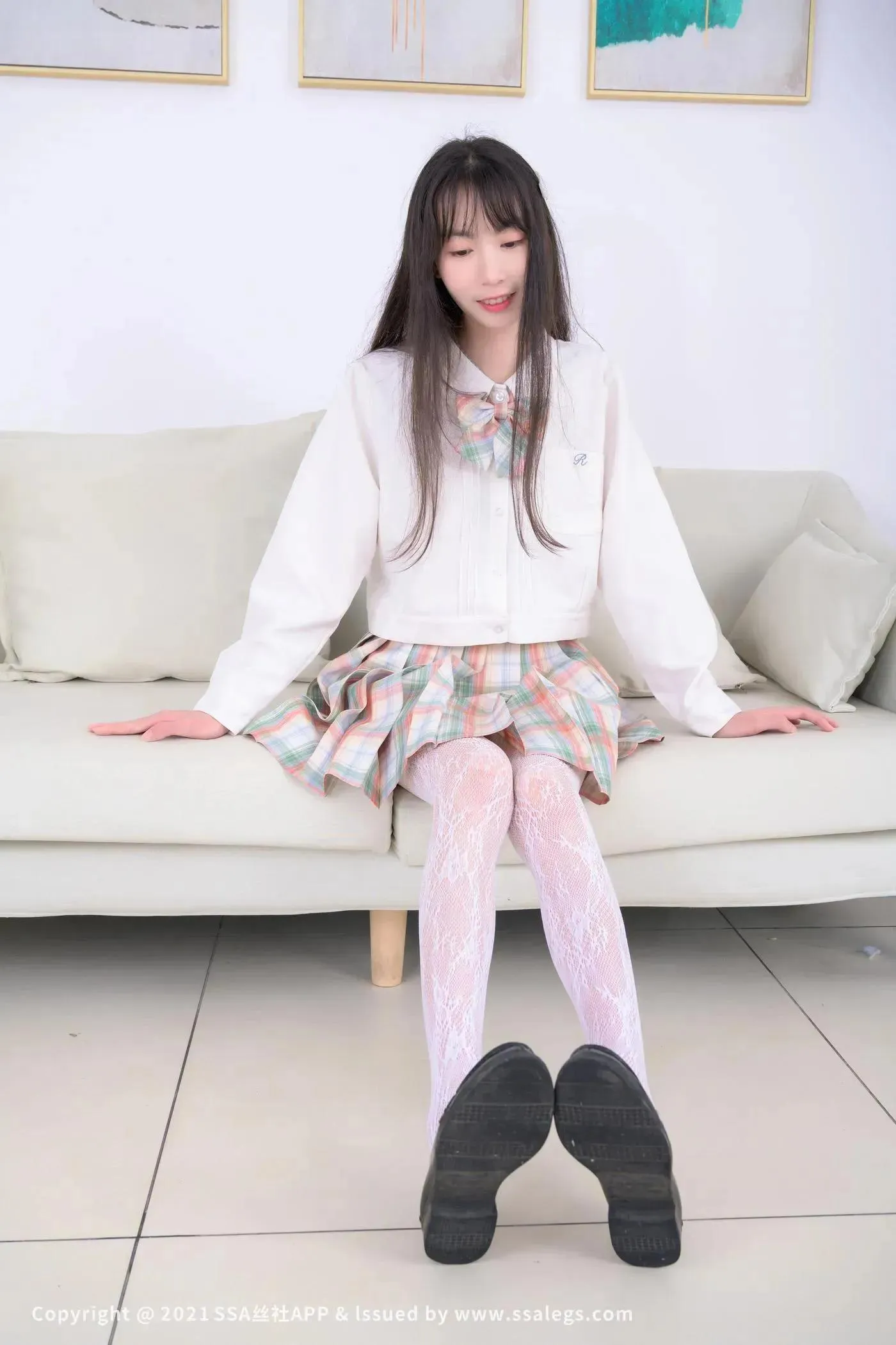 [SSA丝社]超清写真 NO.676 腿模团团的白色网袜（上） [68P]插图3